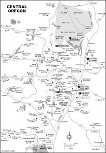 Map of Central Oregon