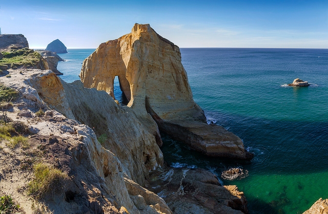 Overlooking Cape Kiwanda on the Oregon coast.