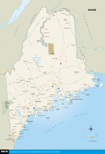 Map of Maine