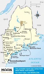 Best of Maine Travel Map