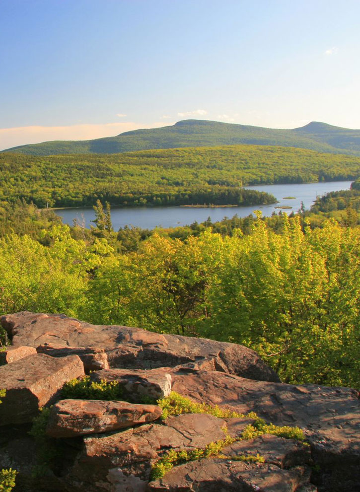 There are tremendous views to be found in the Catskills, like this scenic look at North-South Lake.