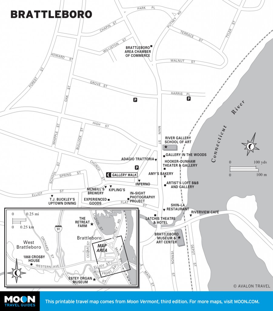 Map of Brattleboro, Vermont