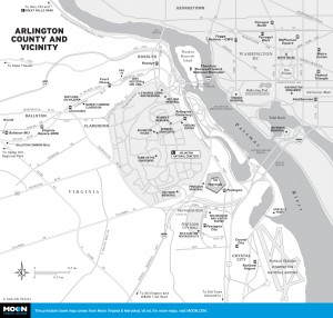 Map of Arlington County and Vicinity