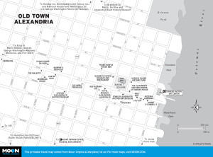 Map of Old Town Alexandria