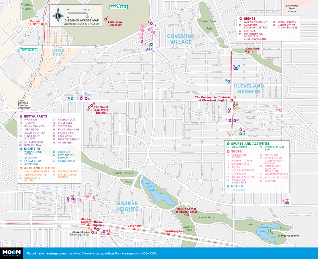 Map of Cleveland Heights, Cleveland, OH