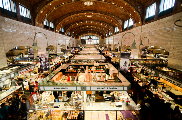 Cleveland's bustling West Side Market.