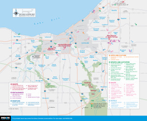 Map of Greater Cleveland, Ohio