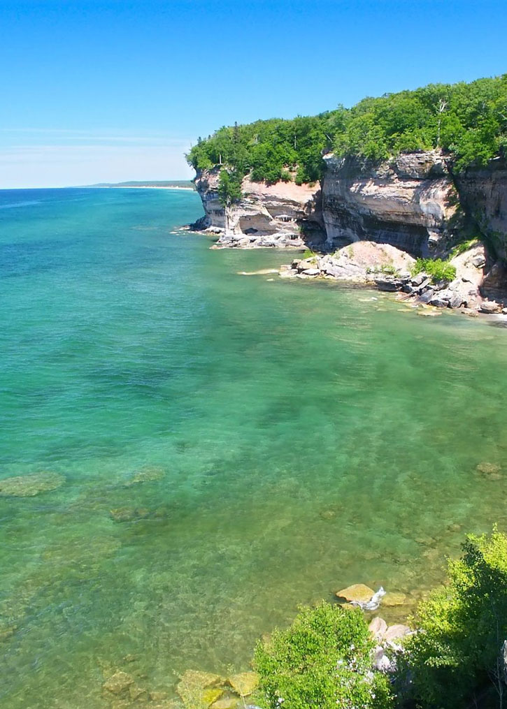 Pictured Rocks National Lakeshore in Michigan's Upper Peninsula.