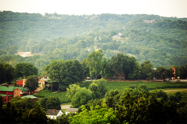 Stop for a drink in Hermann, part of Missouri's wine country.