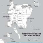 Map of Washington Island and Rock Island, Wisconsin