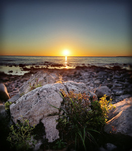 Sunset at Nelson Point, Peninsula State Park, Door County, Wisconsin.