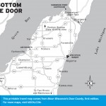 Map of The Bottom of the Door, Wisconsin