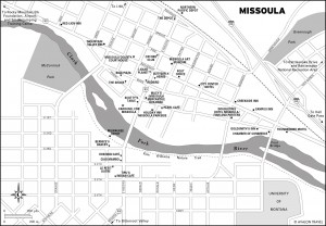 Map of Missoula, Montana