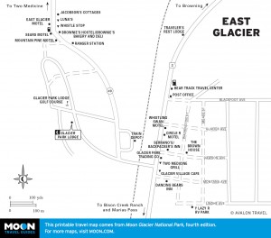 Map of East Glacier