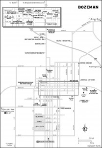 Map of Bozeman, Montana