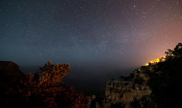 Stargazing in the Grand Canyon.
