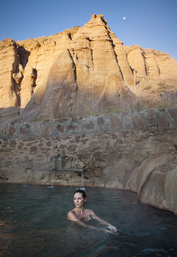 A Native American legend tells that the giant rock in the iron pool guards the place where the ancient people of the mesa once received food and water during times of famine. 