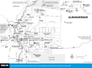 Map of Albuquerque, New Mexico