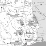 Map of Houston and East Texas