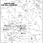 Map of Austin and the Hill Country, Texas