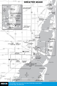 Map of Greater Miami, Florida