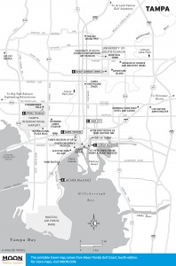 Travel map of Tampa, Florida