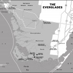 Map of The Everglades, Florida