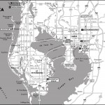 Map of Tampa Bay Area, Florida