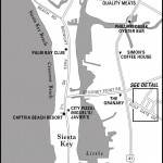 Map of Siesta Key, Florida