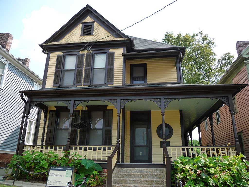 The King birth home on Auburn Avenue. Photo © Tray Butler.