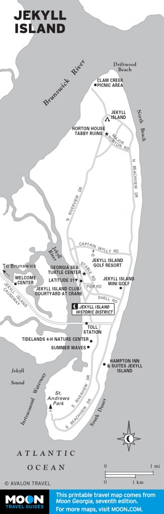 Map of Jekyll Island
