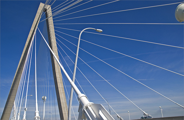 The Arthur J Ravenell Bridge on US Highway 17