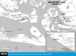 Map of Beaufort and Vicinity, North Carolina