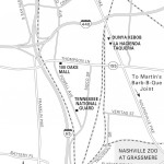 Map of South Nashville, TN