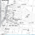 Map of Downtown Memphis, TN
