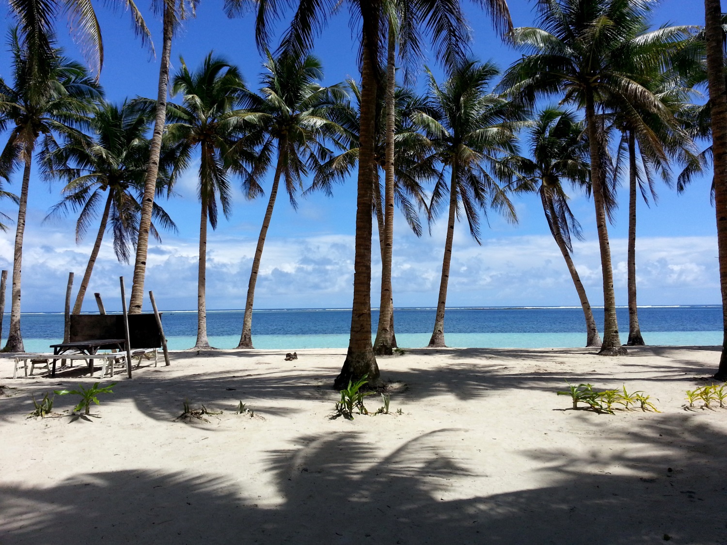 Beach on the island of Siargao, the Philippines