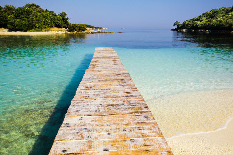 Ksamil beach dock. Image by Azem Ramadani / Getty Images