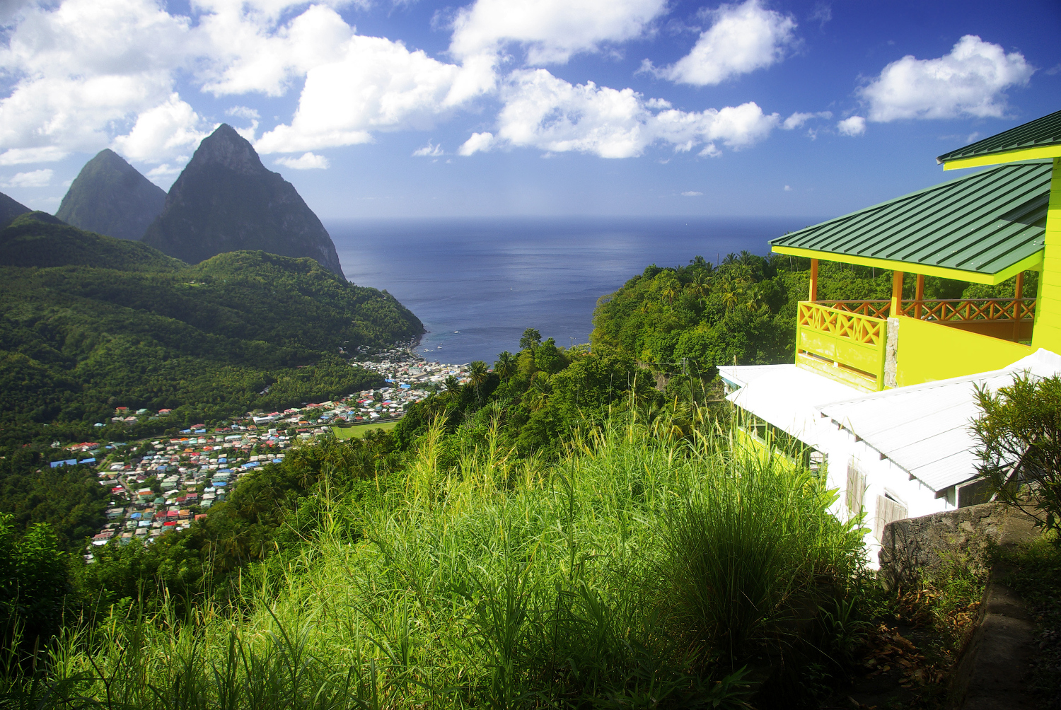 The twin cones of St Lucia's Pitons are a national symbol. Image by Benjamin Howell / iStock / Getty