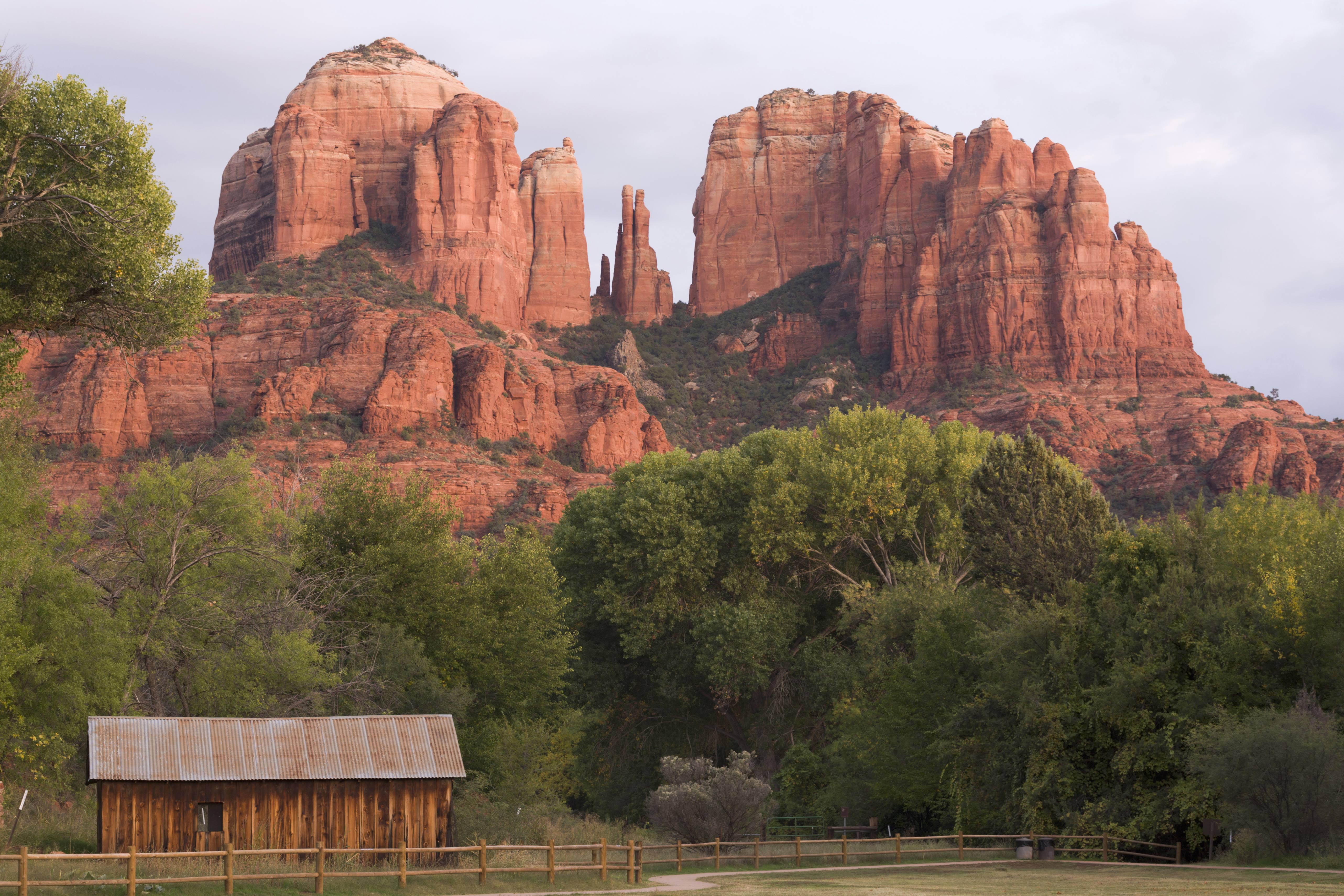 Cathedral Rock in Red Rock State Park is one of the most photographed landmarks in Sedona. WIN-Initiative / Getty