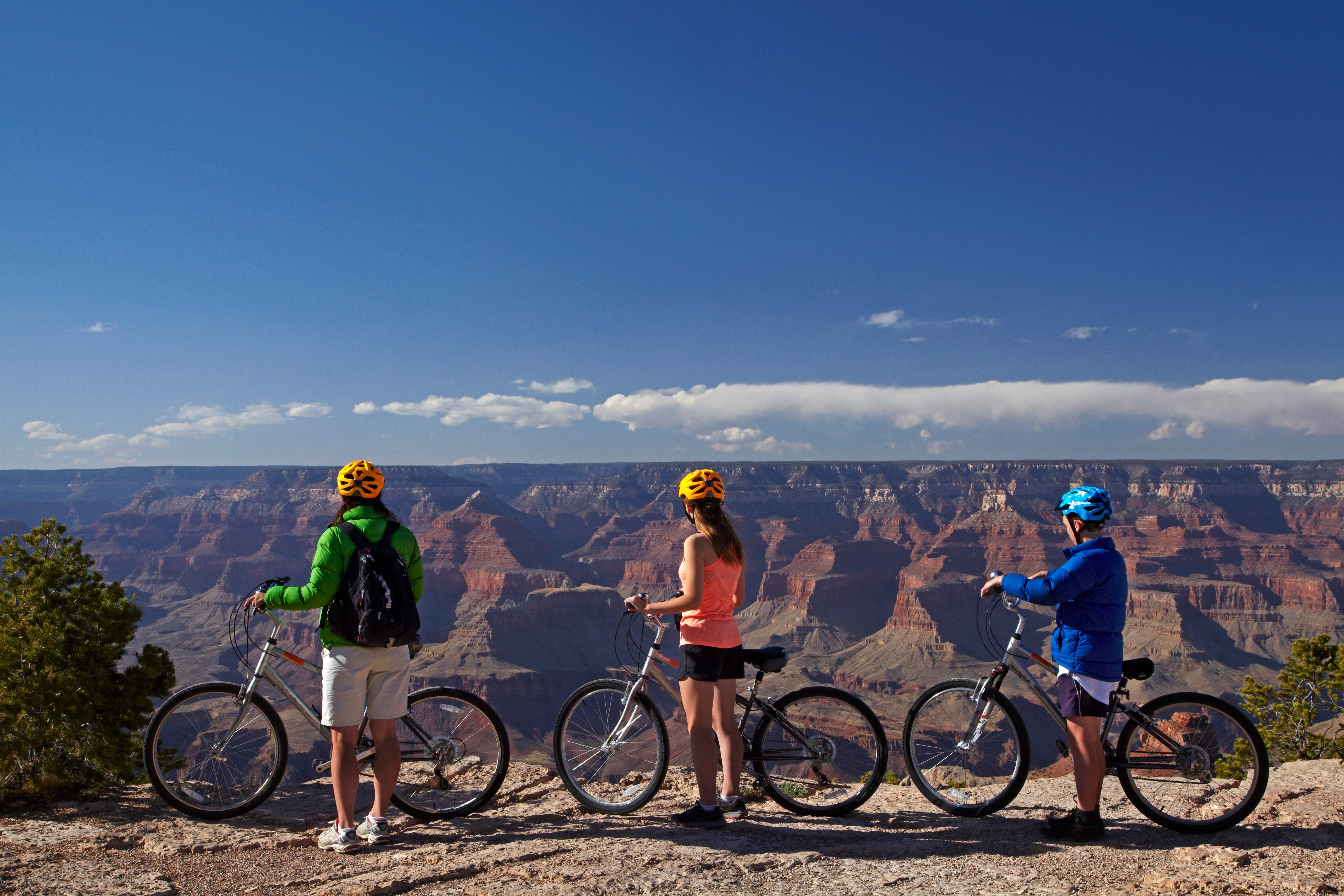 A tour on two wheels is one of the best ways to experience more of the Grand Canyon. Image by Danita Delimont / Getty
