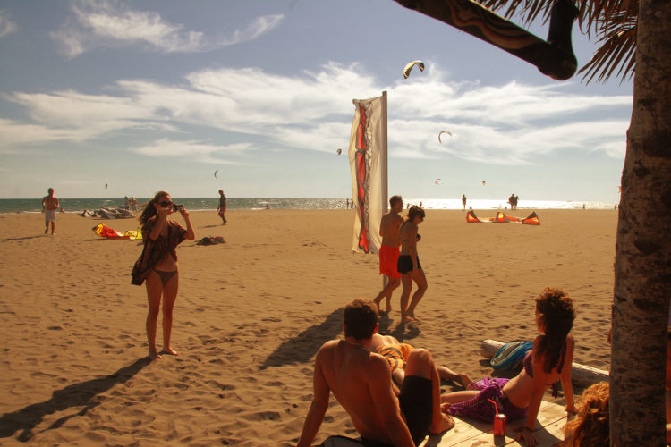 Kitesurfing at Ulcinj's Velika Plaža. Image courtesy of Montenegro National Tourist Organisation