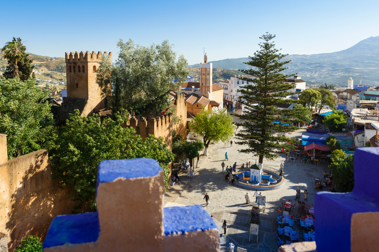 Start at the blue city of Chefchaouen for a hike through the Rif Mountains, Image by Ken Walsh / Photodisc / Getty