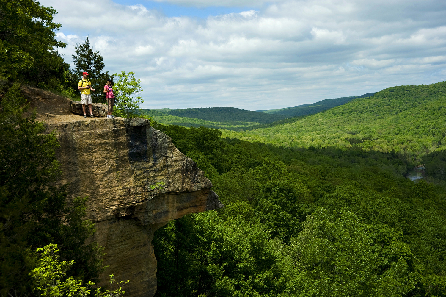 Glimpse the Ozark wilderness in Devil's Den State Park, Arkansas. Image courtesy of Arkansas Department of Parks and Tourism