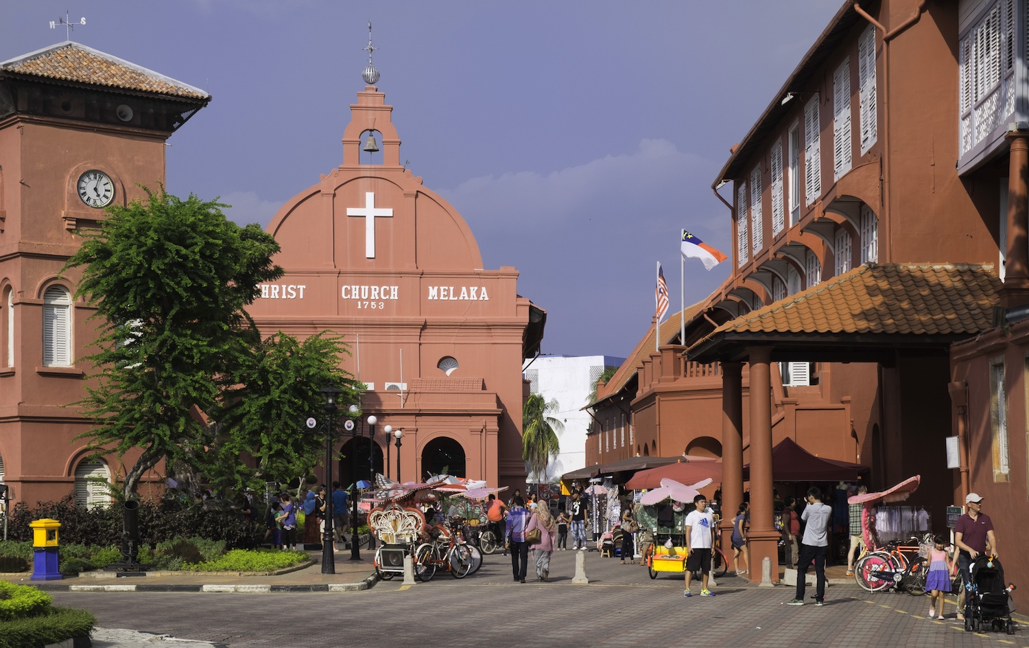 Christ Church in Melaka's town square © John Woodworth / Getty Images