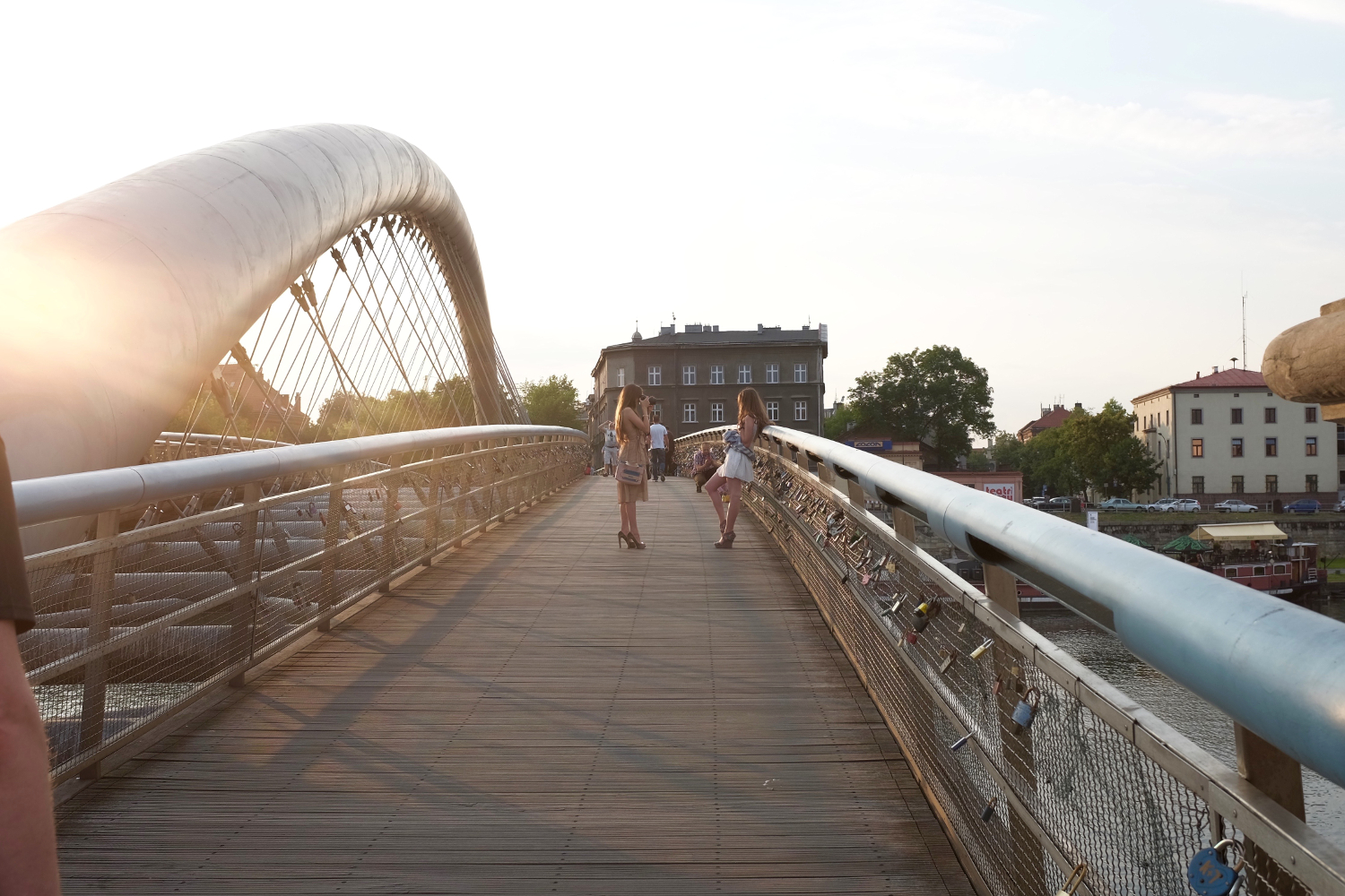 Bernatek Footbridge linking Kazimierz and Podgorze