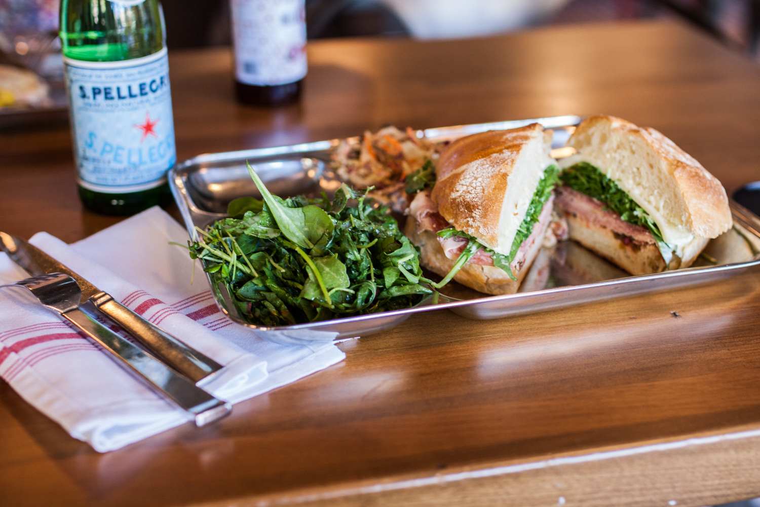 Sandwich and salad at Reno Provisions. Image by Alexander Howard / Lonely Planet