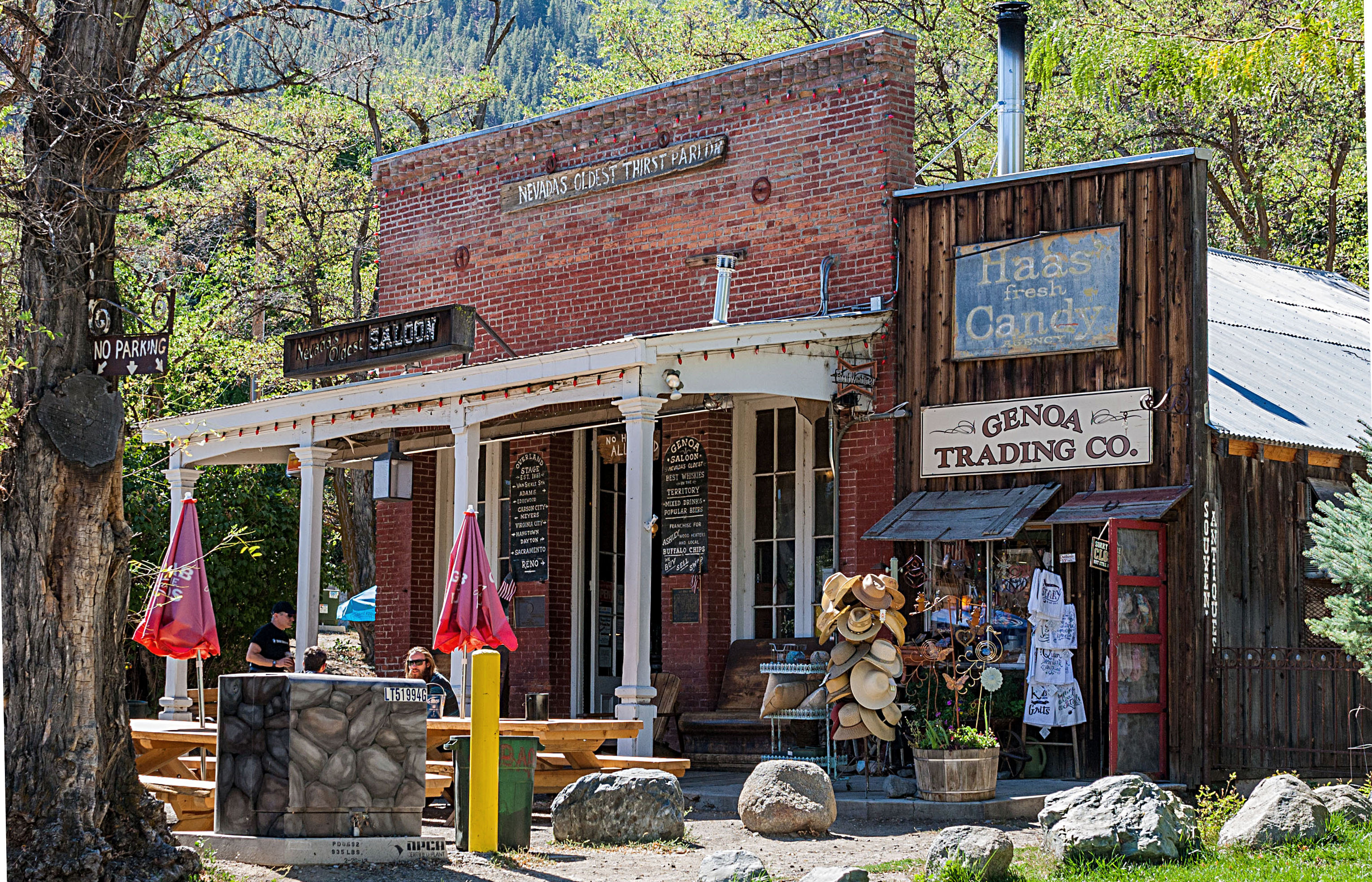 Follow in the footsteps of generations of visitors to Genoa by having a drink at 'Nevada's oldest thirst parlor'. Image by Alexander Howard / Lonely Planet