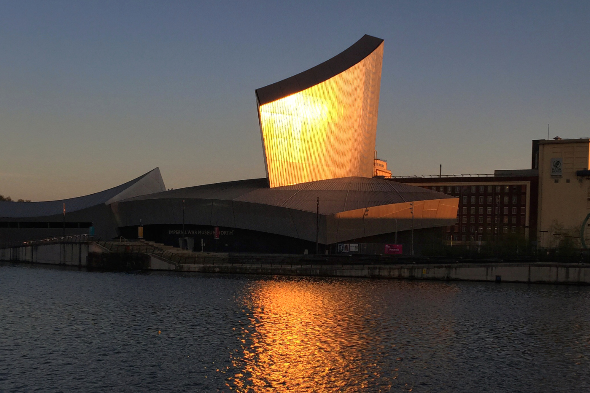 Imperial War Museum North, Salford Quays. Image by Sarah Franklin / Getty