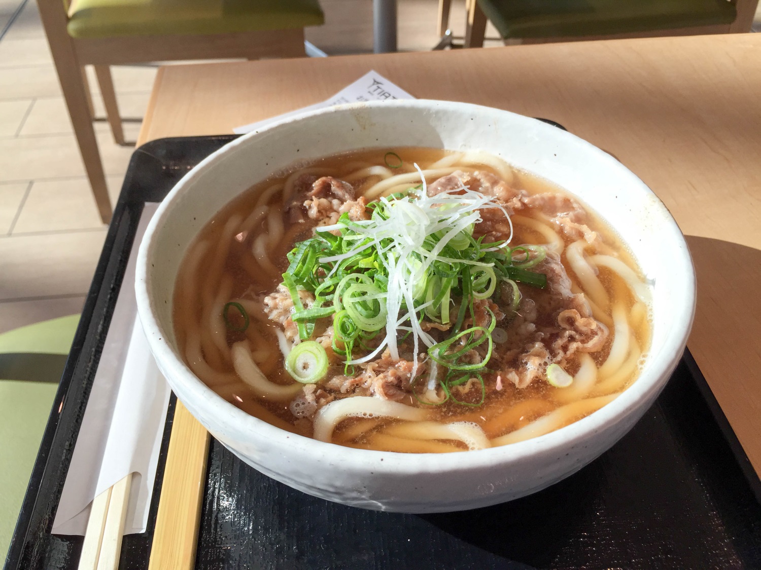 Bowl of udon noodles