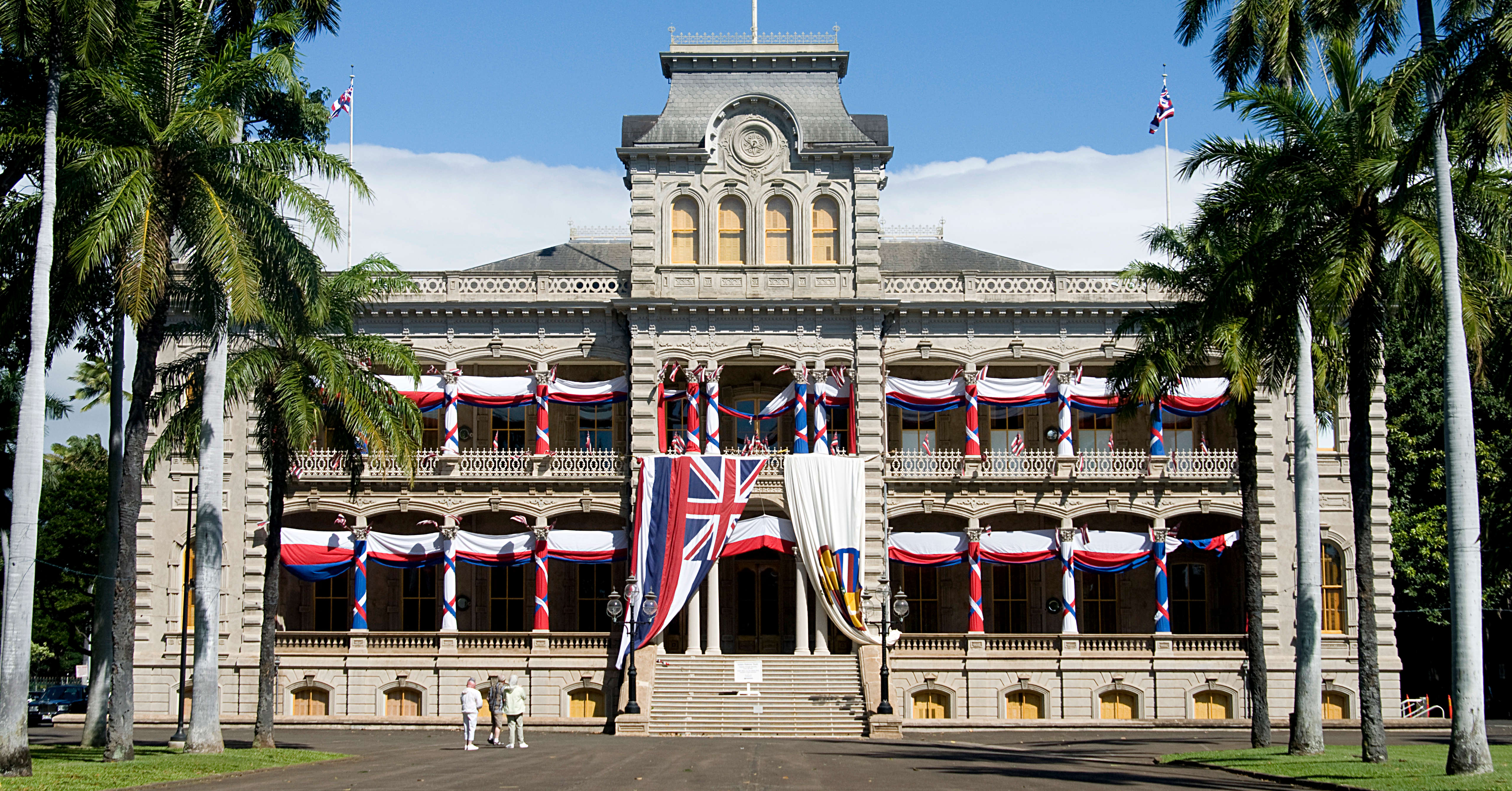 The 'Iolani Palace was home to the Hawaiian royal family for just over a decade. Image by Linda Ching / Getty Images